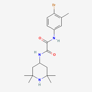 N-(4-bromo-3-methylphenyl)-N'-(2,2,6,6-tetramethylpiperidin-4-yl)ethanediamide