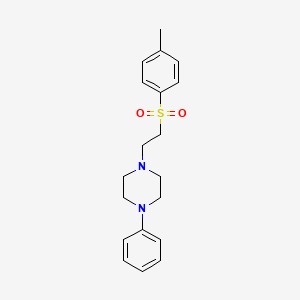 1-[2-(4-Methylphenyl)sulfonylethyl]-4-phenylpiperazine