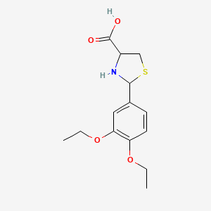 2-(3,4-Diethoxyphenyl)-1,3-thiazolidine-4-carboxylic acid