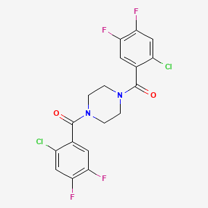 1,4-Bis(2-chloro-4,5-difluorobenzoyl)piperazine