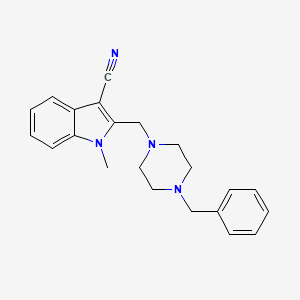 2-[(4-benzylpiperazin-1-yl)methyl]-1-methyl-1H-indole-3-carbonitrile