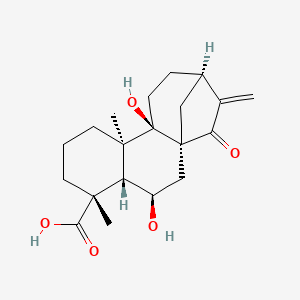 molecular formula C20H28O5 B1151755 ent-6alpha,9alpha-Dihydroxy-15-oxokaur-16-en-19-oic acid CAS No. 81264-00-8