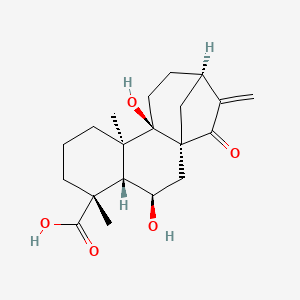 molecular formula C20H28O5 B1151755 Ácido ent-6alfa,9alfa-dihidroxi-15-oxocaur-16-en-19-oico CAS No. 81264-00-8