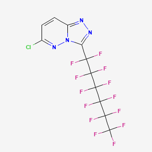 6-Chloro-3-(1,1,2,2,3,3,4,4,5,5,6,6,6-tridecafluorohexyl)-[1,2,4]triazolo[4,3-b]pyridazine