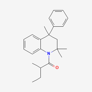 2-methyl-1-(2,2,4-trimethyl-4-phenyl-3H-quinolin-1-yl)butan-1-one