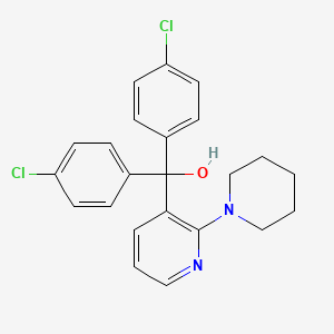 Bis(4-chlorophenyl)[2-(piperidin-1-yl)pyridin-3-yl]methanol