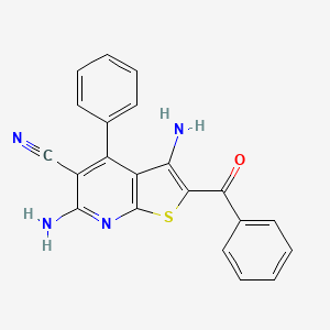 3,6-Diamino-2-benzoyl-4-phenylthieno[2,3-b]pyridine-5-carbonitrile