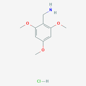 molecular formula C10H16ClNO3 B115177 2,4,6-三甲氧基苯甲胺盐酸盐 CAS No. 146548-59-6