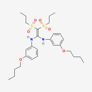 N,N'-bis(3-butoxyphenyl)-2,2-bis(propylsulfonyl)ethene-1,1-diamine