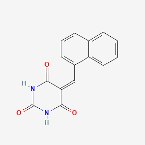 molecular formula C15H10N2O3 B11517738 5-(naphthalen-1-ylmethylidene)pyrimidine-2,4,6(1H,3H,5H)-trione CAS No. 89422-33-3