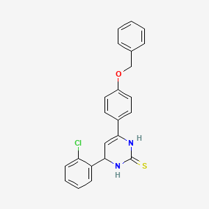 6-[4-(benzyloxy)phenyl]-4-(2-chlorophenyl)-3,4-dihydropyrimidine-2(1H)-thione