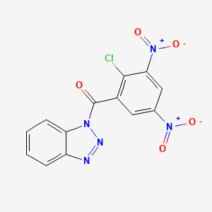 molecular formula C13H6ClN5O5 B11517819 1H-benzotriazol-1-yl(2-chloro-3,5-dinitrophenyl)methanone 