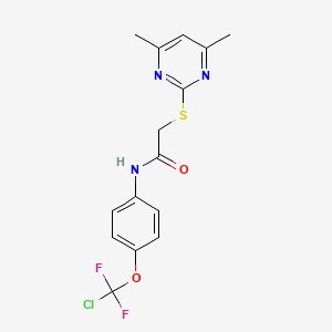 N-[4-(Chloro-difluoro-methoxy)-phenyl]-2-(4,6-dimethyl-pyrimidin-2-ylsulfanyl)-acetamide