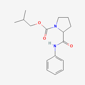 2-Methylpropyl 2-(phenylcarbamoyl)pyrrolidine-1-carboxylate