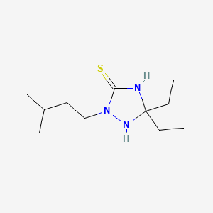 5,5-Diethyl-2-(3-methylbutyl)-1,2,4-triazolidine-3-thione