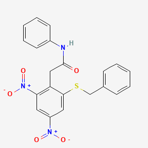 2-[2-(benzylsulfanyl)-4,6-dinitrophenyl]-N-phenylacetamide