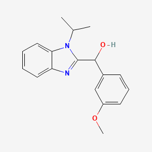 molecular formula C18H20N2O2 B11518023 (1-Isopropyl-1H-benzoimidazol-2-yl)-(3-methoxy-phenyl)-methanol 