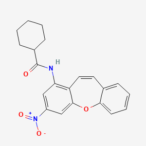 N-(3-Nitrodibenzo[b,f]oxepin-1-yl)cyclohexanecarboxamide