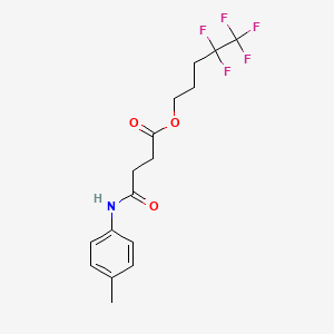 4,4,5,5,5-Pentafluoropentyl 4-[(4-methylphenyl)amino]-4-oxobutanoate