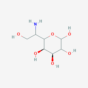 molecular formula C₇H₁₅NO₆ B1151806 (4S,5R)-6-(1-amino-2-hydroxyethyl)oxane-2,3,4,5-tetrol 
