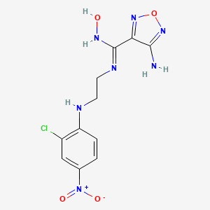 4-amino-N-{2-[(2-chloro-4-nitrophenyl)amino]ethyl}-N'-hydroxy-1,2,5-oxadiazole-3-carboximidamide