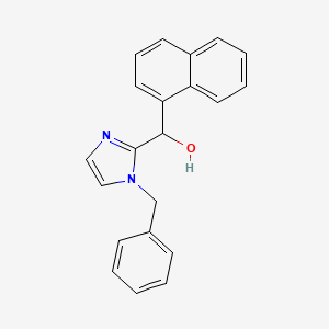 molecular formula C21H18N2O B11518129 (1-benzyl-1H-imidazol-2-yl)(naphthalen-1-yl)methanol 