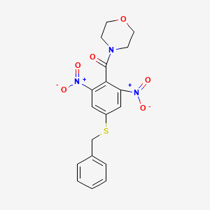 [4-(Benzylsulfanyl)-2,6-dinitrophenyl](morpholin-4-yl)methanone