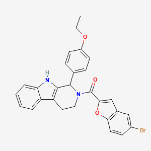 (5-bromo-1-benzofuran-2-yl)[1-(4-ethoxyphenyl)-1,3,4,9-tetrahydro-2H-beta-carbolin-2-yl]methanone