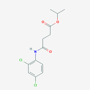 molecular formula C13H15Cl2NO3 B11518236 Propan-2-yl 4-[(2,4-dichlorophenyl)amino]-4-oxobutanoate 