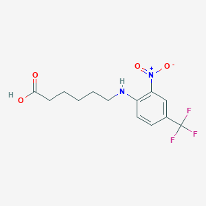 6-{[2-Nitro-4-(trifluoromethyl)phenyl]amino}hexanoic acid