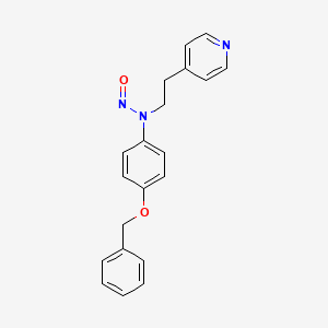 molecular formula C20H19N3O2 B11518271 4-(benzyloxy)-N-nitroso-N-[2-(pyridin-4-yl)ethyl]aniline 