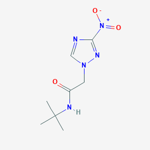 molecular formula C8H13N5O3 B11518283 N-tert-Butyl-2-(3-nitro-[1,2,4]triazol-1-yl)-acetamide 