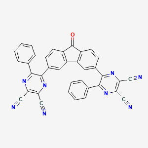 5,5'-(9-oxo-9H-fluorene-3,6-diyl)bis(6-phenylpyrazine-2,3-dicarbonitrile)