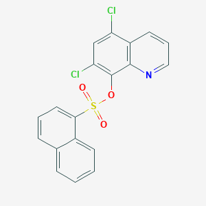 molecular formula C19H11Cl2NO3S B11518427 5,7-Dichloroquinolin-8-yl naphthalene-1-sulfonate 