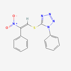 5-{[(E)-2-nitro-2-phenylethenyl]sulfanyl}-1-phenyl-1H-tetrazole