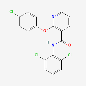 2-(4-chlorophenoxy)-N-(2,6-dichlorophenyl)pyridine-3-carboxamide