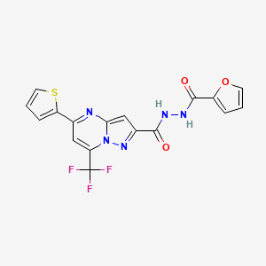 N'-(furan-2-ylcarbonyl)-5-(thiophen-2-yl)-7-(trifluoromethyl)pyrazolo[1,5-a]pyrimidine-2-carbohydrazide