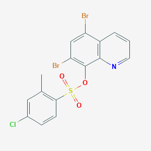 5,7-Dibromoquinolin-8-yl 4-chloro-2-methylbenzenesulfonate