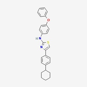 4-(4-cyclohexylphenyl)-N-(4-phenoxyphenyl)-1,3-thiazol-2-amine