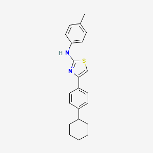 4-(4-cyclohexylphenyl)-N-(4-methylphenyl)-1,3-thiazol-2-amine