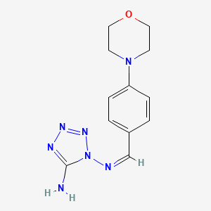 N~1~-{(Z)-[4-(morpholin-4-yl)phenyl]methylidene}-1H-tetrazole-1,5-diamine