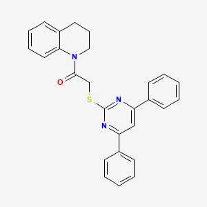 1-(3,4-dihydroquinolin-1(2H)-yl)-2-[(4,6-diphenylpyrimidin-2-yl)sulfanyl]ethanone