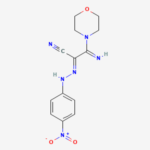 3-Imino-3-morpholin-4-yl-2-[(4-nitro-phenyl)-hydrazono]-propionitrile