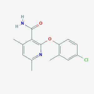 2-(4-Chloro-2-methylphenoxy)-4,6-dimethylpyridine-3-carboxamide