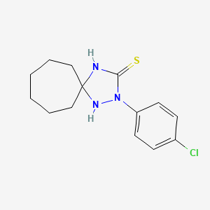 2-(4-Chlorophenyl)-1,2,4-triazaspiro[4.6]undecane-3-thione