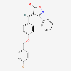 (4E)-4-{4-[(4-bromobenzyl)oxy]benzylidene}-3-phenyl-1,2-oxazol-5(4H)-one