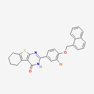 2-[3-Bromo-4-(naphthalen-1-ylmethoxy)phenyl]-5,6,7,8-tetrahydro[1]benzothieno[2,3-d]pyrimidin-4-ol