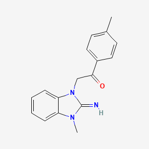 2-(2-imino-3-methyl-2,3-dihydro-1H-benzimidazol-1-yl)-1-(4-methylphenyl)ethanone