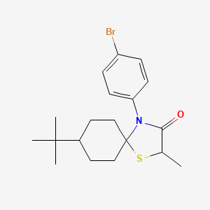 4-(4-Bromo-phenyl)-8-tert-butyl-2-methyl-1-thia-4-aza-spiro[4.5]decan-3-one