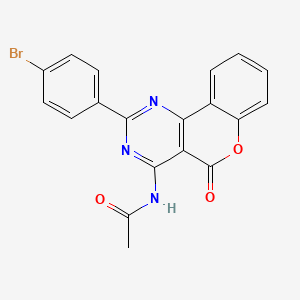 N-[2-(4-bromophenyl)-5-oxo-5H-chromeno[4,3-d]pyrimidin-4-yl]acetamide